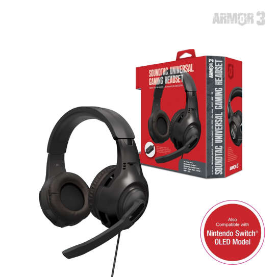 Armor3 SoundTac Universal Gaming Headset - Black
