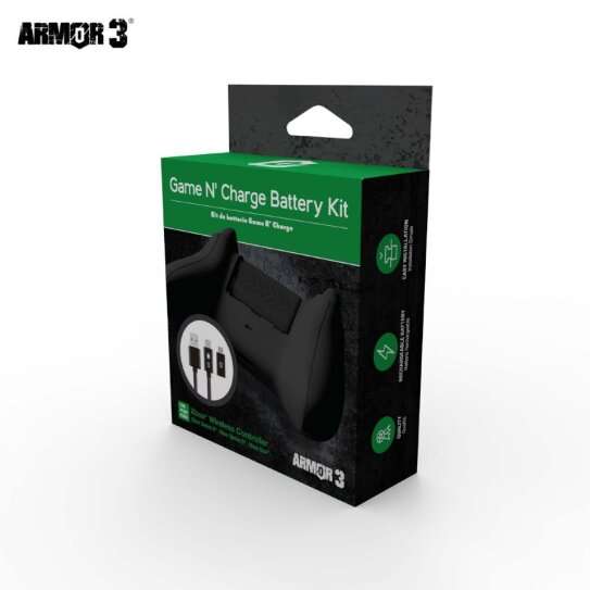 Armor3 Game N' Charge Battery Kit for Xbox Series X - Black