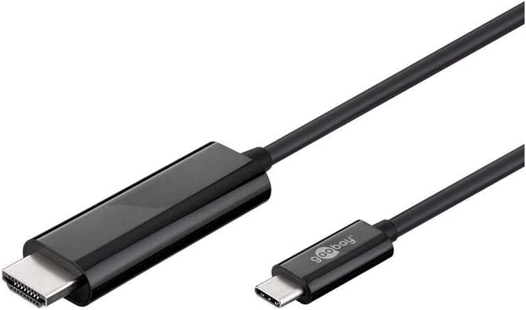 Goobay USB-C to HDMI Adapter 1.8n Cable (4k @ 60 Hz) - Black