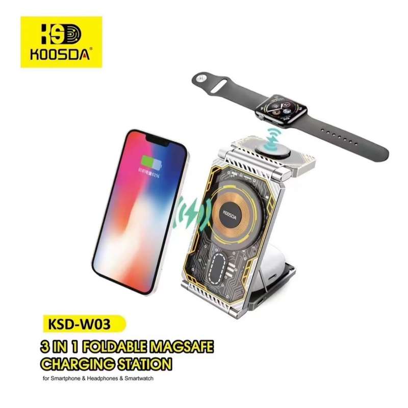 Koosda KSD-W03 3in1 Wireless Charger