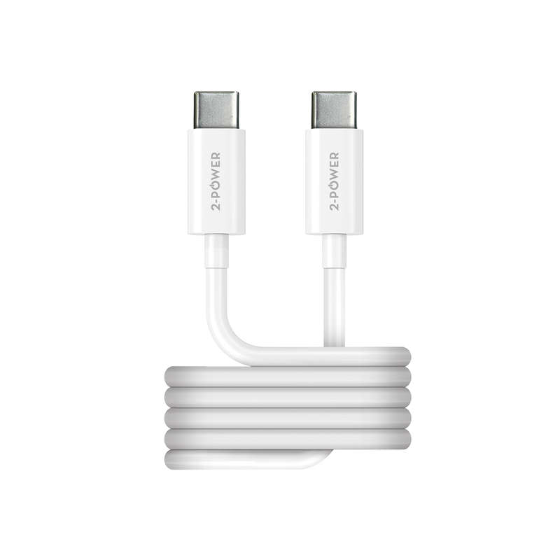 2-Power 1m 100W USB Cable USB-C to USB-C for Data and Charging | 2PUC1M05W