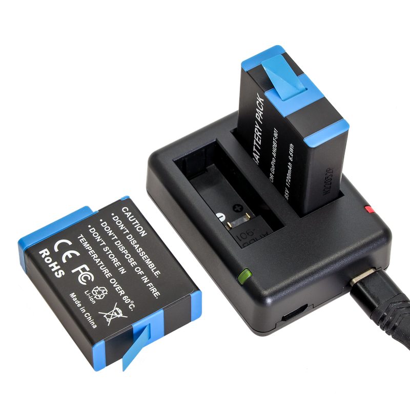 Dual Charger for GoPro 9/10/11 Batteries by 2-power | CHA0008A