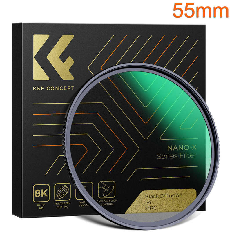 K&F 55mm Black Mist Diffusion Effect Filter 1/4 Nano-X Series | KF01.1478