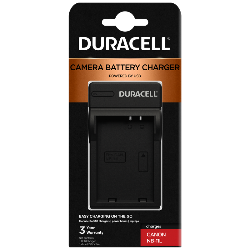 Charger for Canon NB-11L Battery by Duracell | DRC5910