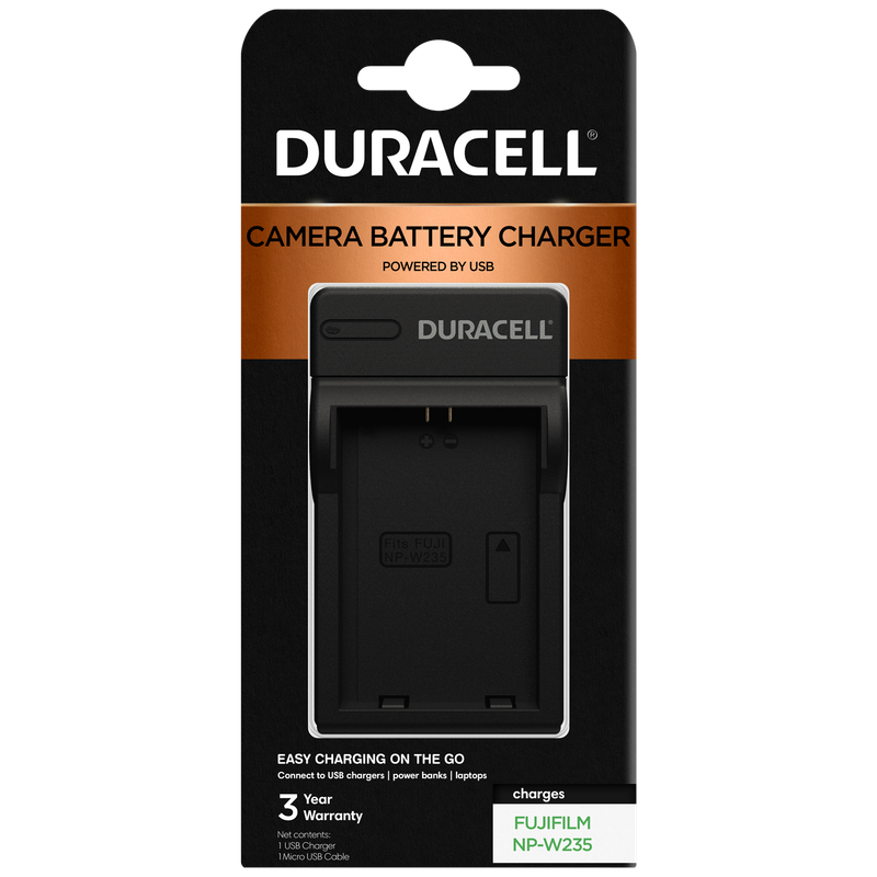 Charger for Fujifilm NP-W235 Battery by Duracell | DRF5984