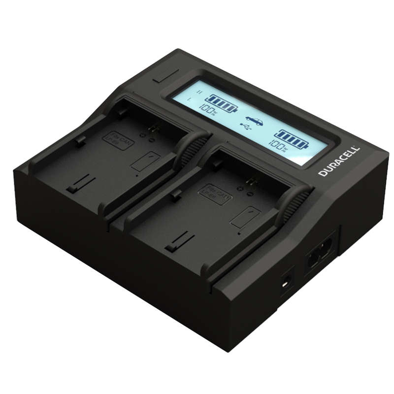 Dual Charger for Canon LP-E6 Batteries by Duracell | DRC6103-EU