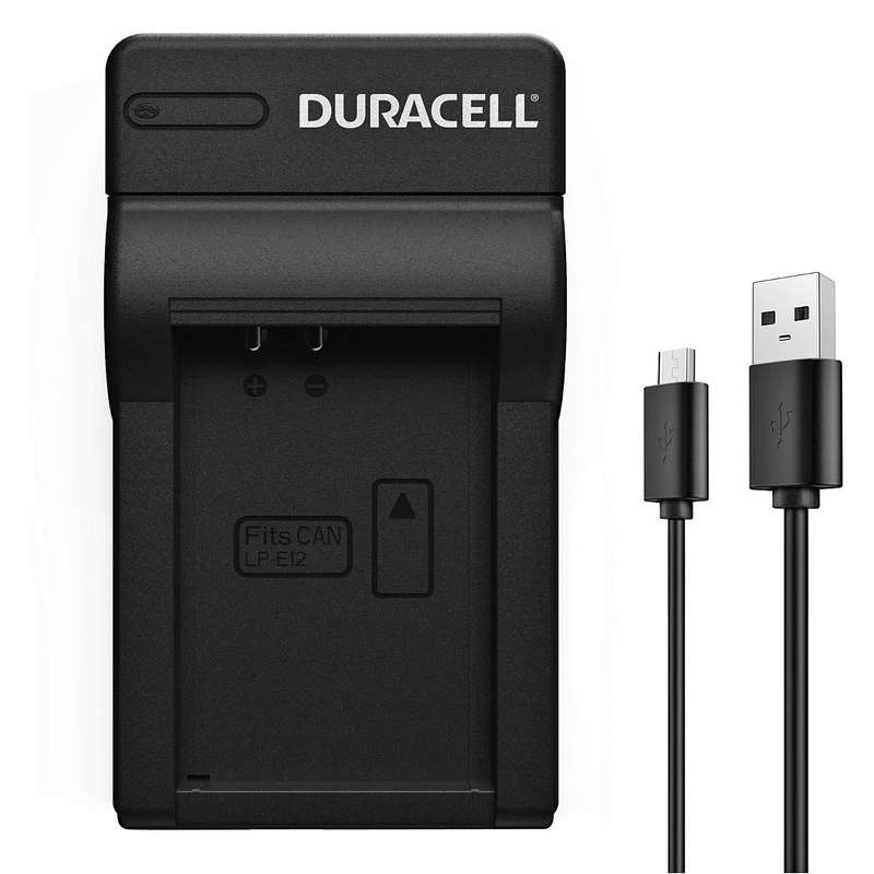 Charger for Canon LP-E12 Battery by Duracell | DRC5911