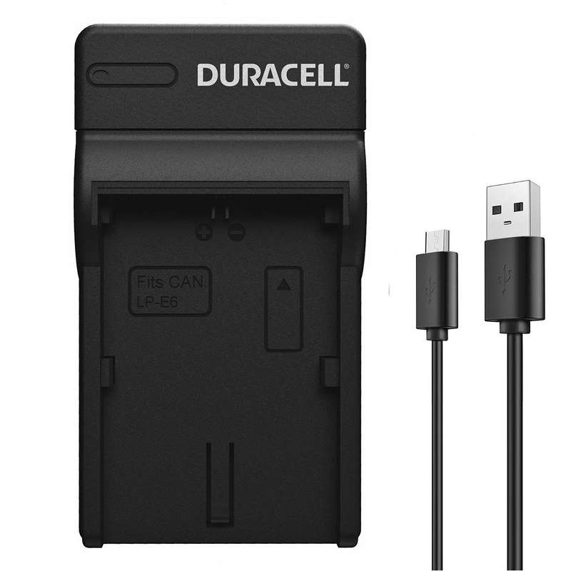 Charger for Canon LP-E6 Battery by Duracell | DRC5903