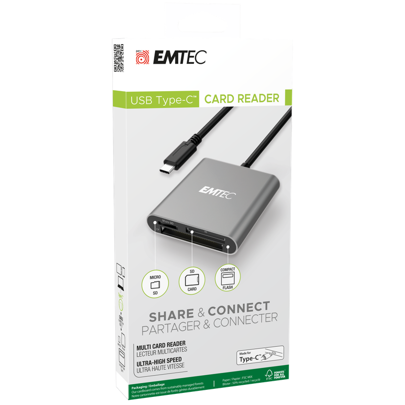 EMTEC Type-C Pro Card Reader T610C