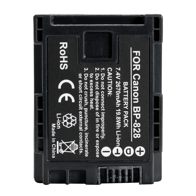 Canon BP-828 Camcorder Battery by 2-Power | VBI9936A