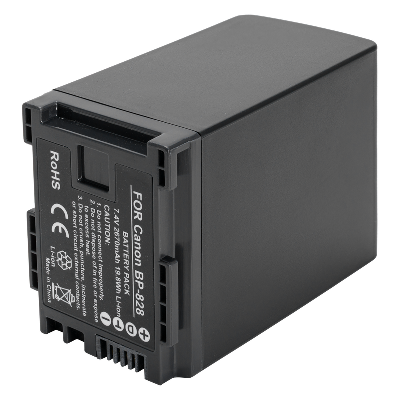 Canon BP-828 Camcorder Battery by 2-Power | VBI9936A