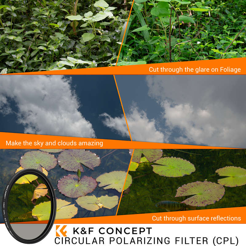 K&F 77mm Circular Polariser Filter (CPL) Nano-X Series | KF01.973
