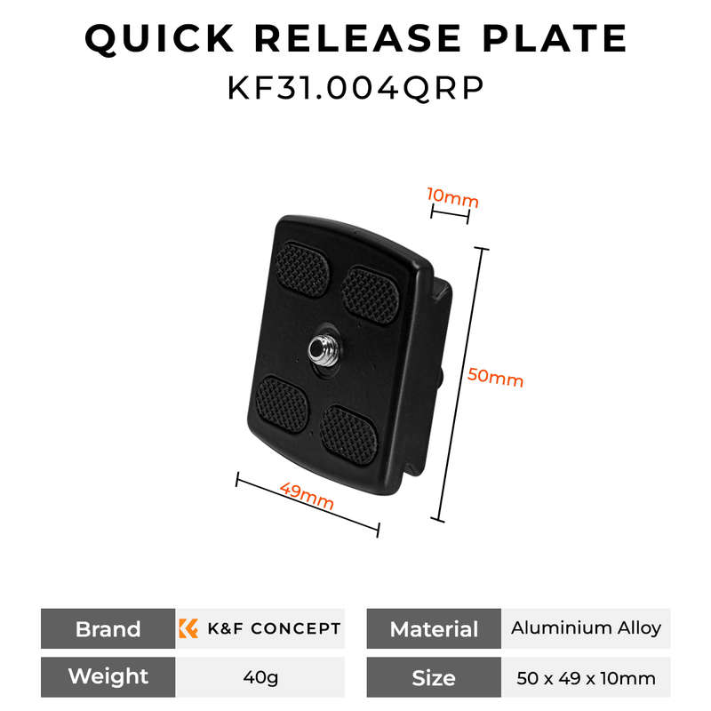 K&F Quick Release Plate for KF09.095 and .040 | KF31.004QRP