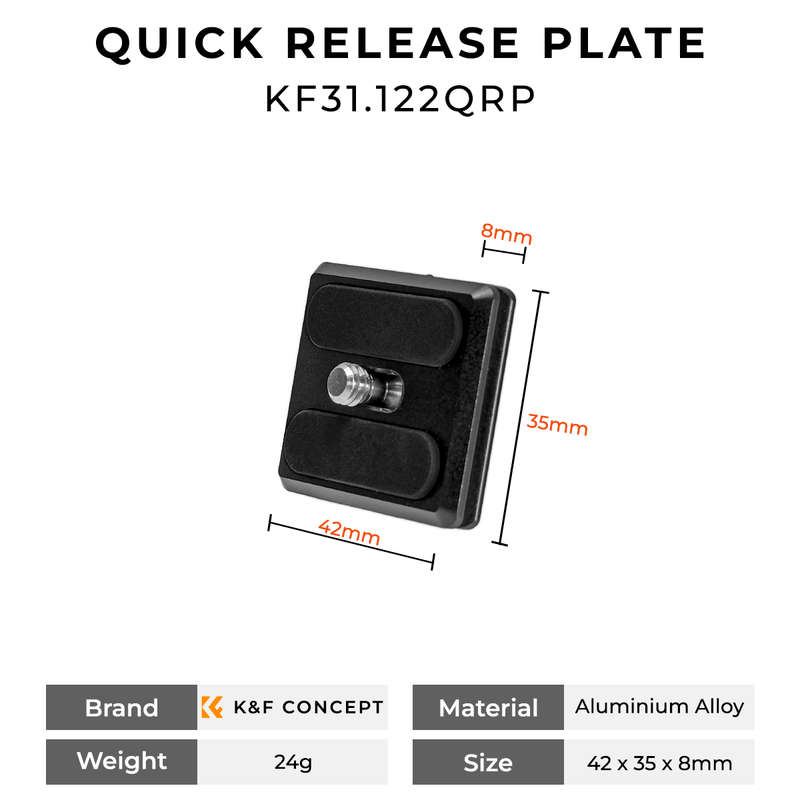 K&F Quick Release Plates for KF09.122 Tripods | KF31.122QRP