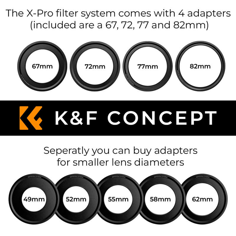K&F 58mm Adapter Ring for the X-Pro Filter System | KF05.310