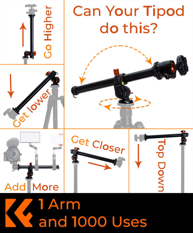 K&F Angle Arm Attachment an Upgrade For your Tripod | KF31.037