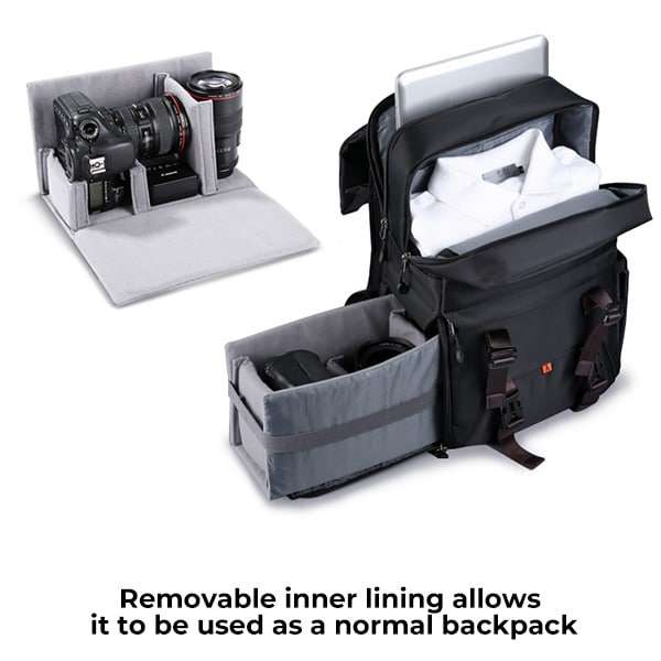 K&F Beta-Shooter Black Versatile Retro Flare Camera Bag | KF13.092