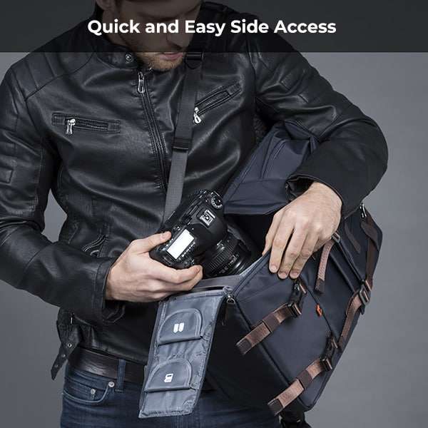 K&F Beta-Shooter Black Versatile Retro Flare Camera Bag | KF13.092
