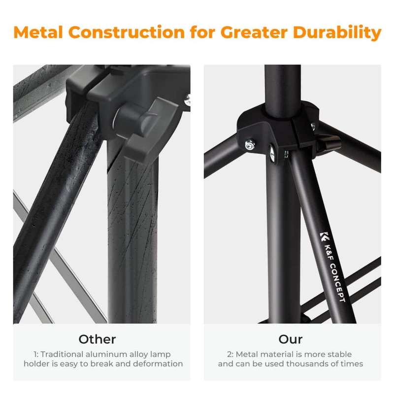 K&F 2.3m Light Stand for 5kg Loads Ideal for Hobbyist Creators | KF34.042