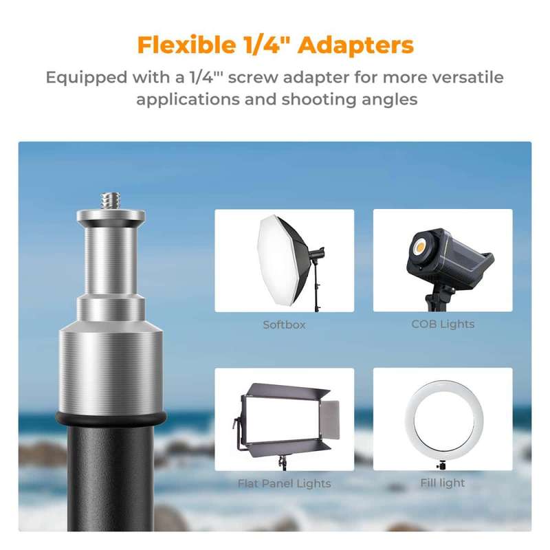 K&F 2m Light Stand for 5kg Loads Ideal for Hobbyist Creators | KF34.041