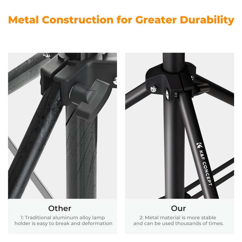 K&F 2m Light Stand for 5kg Loads Ideal for Hobbyist Creators | KF34.041