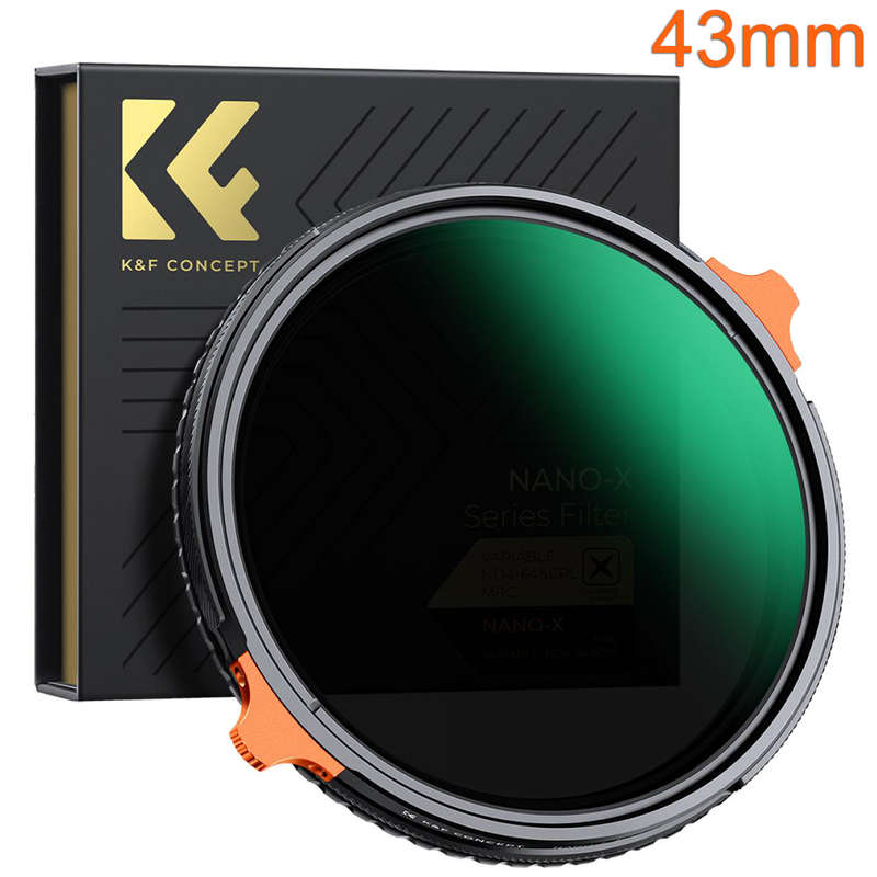 K&F 43mm 2-in-1 CPL and Variable ND4-64 Filter Nano-X Series | KF01.1908