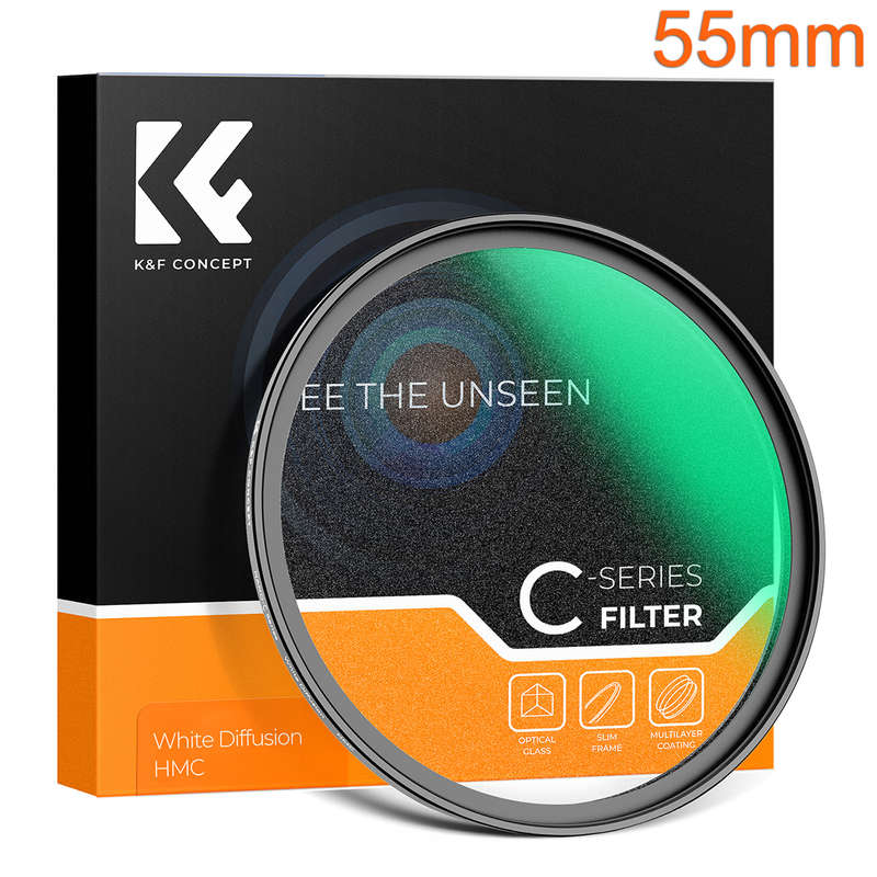 K&F 55mm White Mist Diffusion Effect Filter Classic Series | KF01.2422