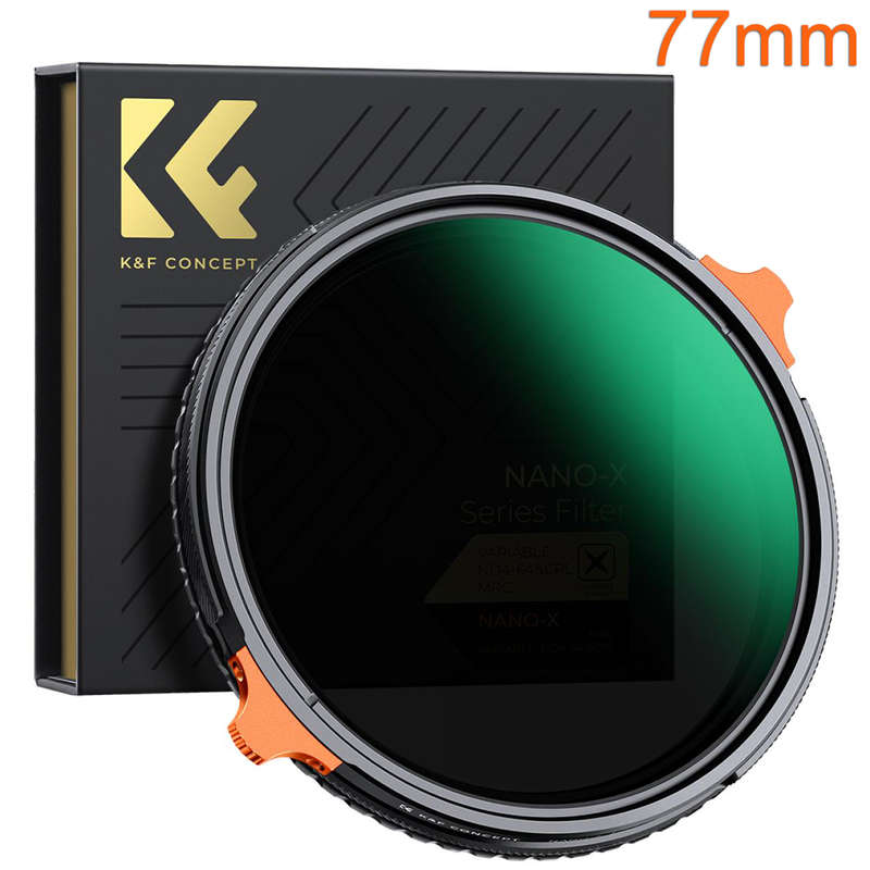 K&F 77mm 2-in-1 CPL and Variable ND4-64 Filter Nano-X Series | KF01.1917