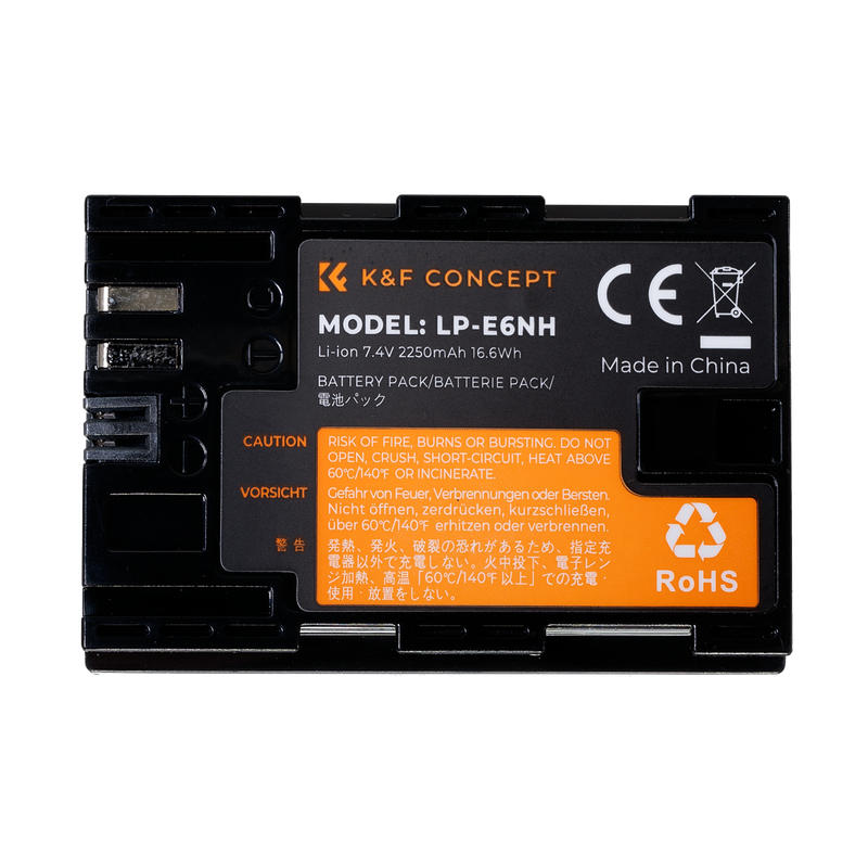 K&F LP-E6NH Camera Battery for Canon Cameras | KF28.0021V2