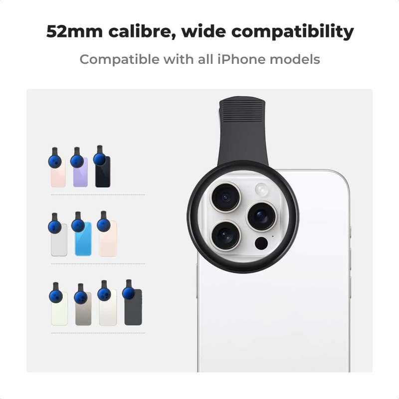 K&F Clip-On Variable ND2-400 Filter for any Mobile Phone | KF01.2639