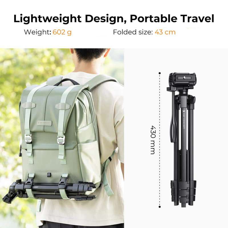 K&F Compact-Vlogger tripod with video head | KF09.125