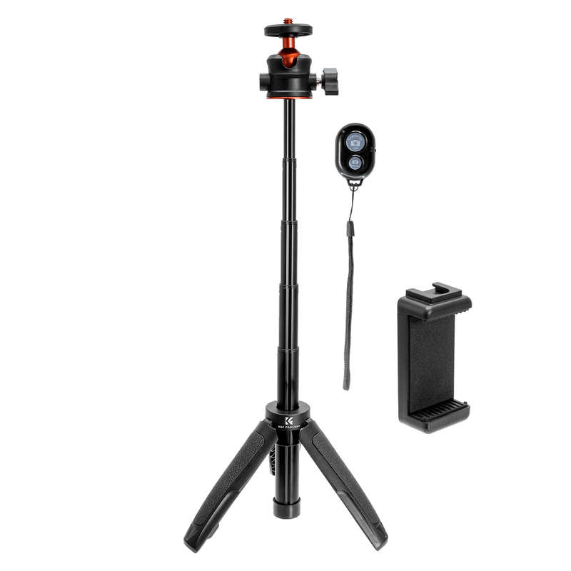 K&F Desktop Tripod with Height Extension Column and Remote | KF09.128V1