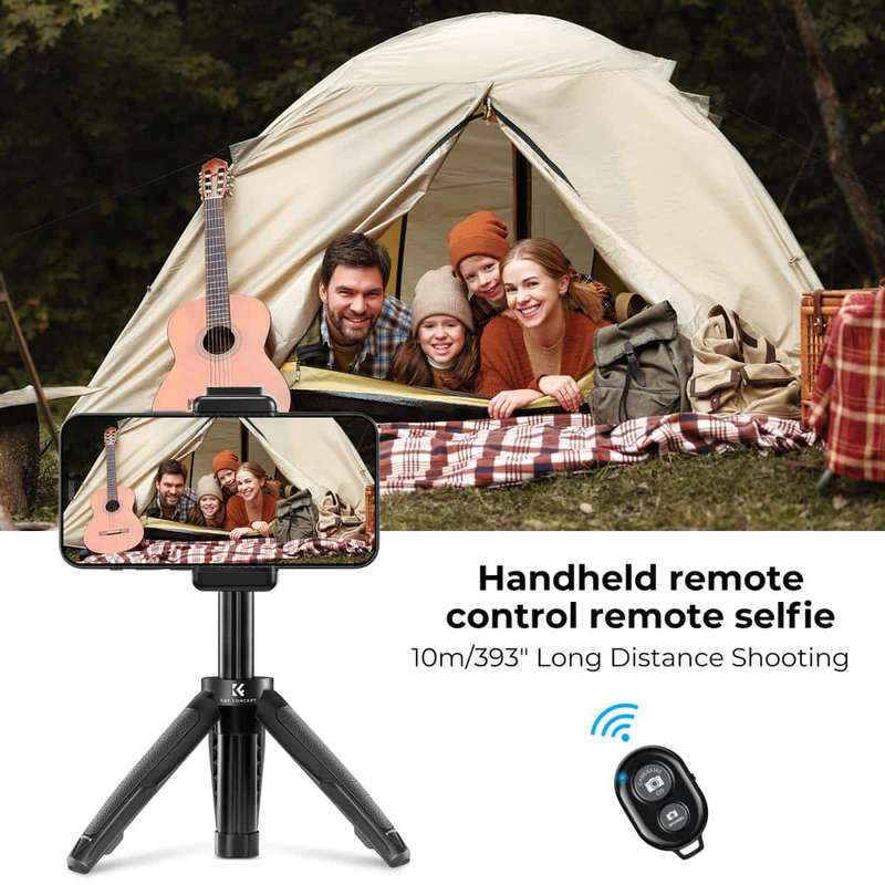 K&F Desktop Tripod with Height Extension Column and Remote | KF09.128V1