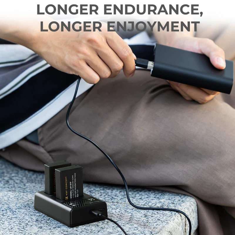K&F Dual Charger for Canon LP-E17 batteries | KF28.0008