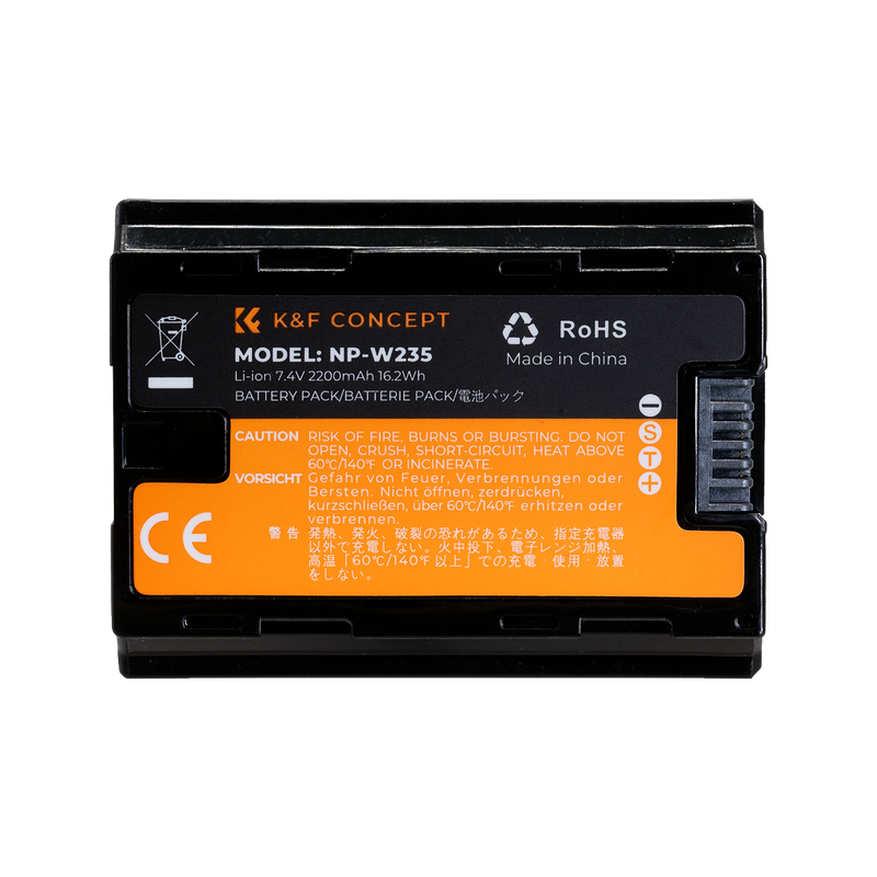 K&F NP-W235 Camera Battery for Fuji Cameras | KF28.0018V3