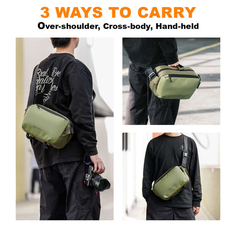 K&F Green Alpha Sling Bag ideal for the Urban Photographer | KF13.157V2