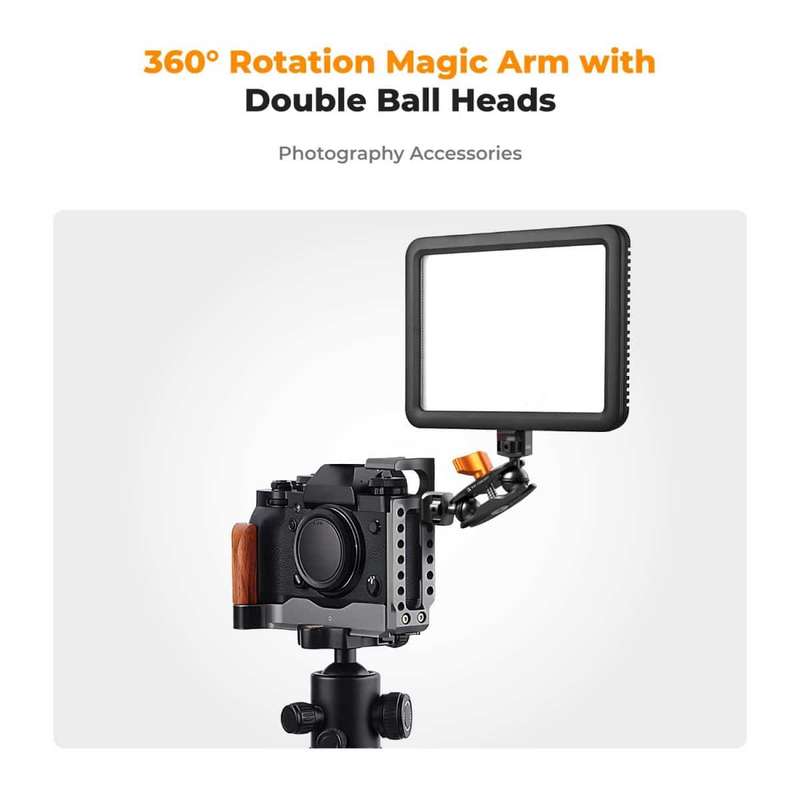 K&F Magic Arm Ms14 - Double-ended with 1/4" Screw Ball Heads | KF31.082