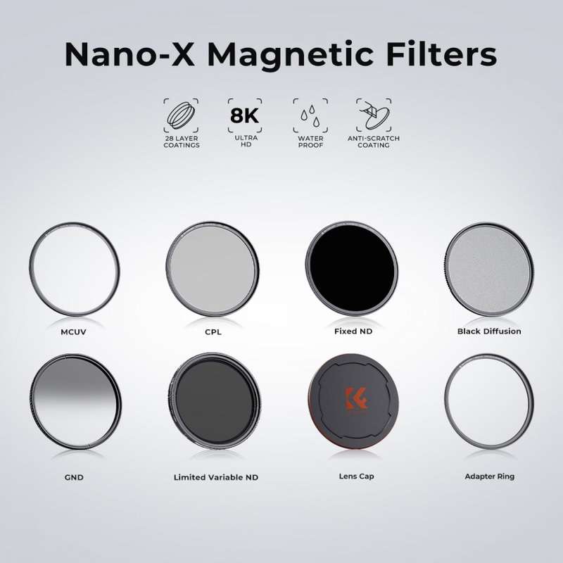 K&F 62mm Magnetic Circular Polariser Kit (CPL) Nano-X Series | SKU.1704