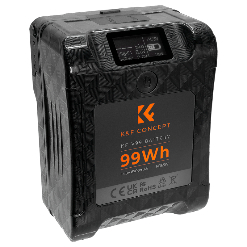 K&F Mini V-Mount Battery at 99Wh and 6700mAh 65w | KF28.0024