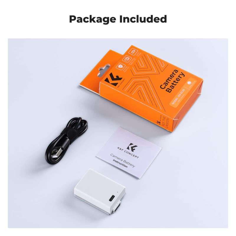 K&F Nikon EN-EL25 Camera Battery for Nikon with USB-C Charging | KF28.0040