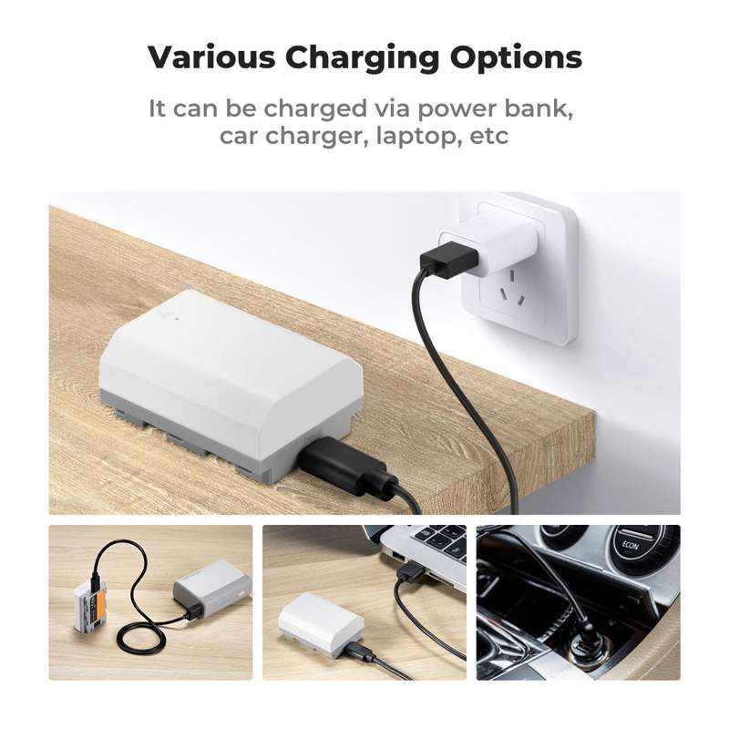 K&F NP-FZ100 Camera Battery for Sony with USB-C Charging Port | KF28.0034