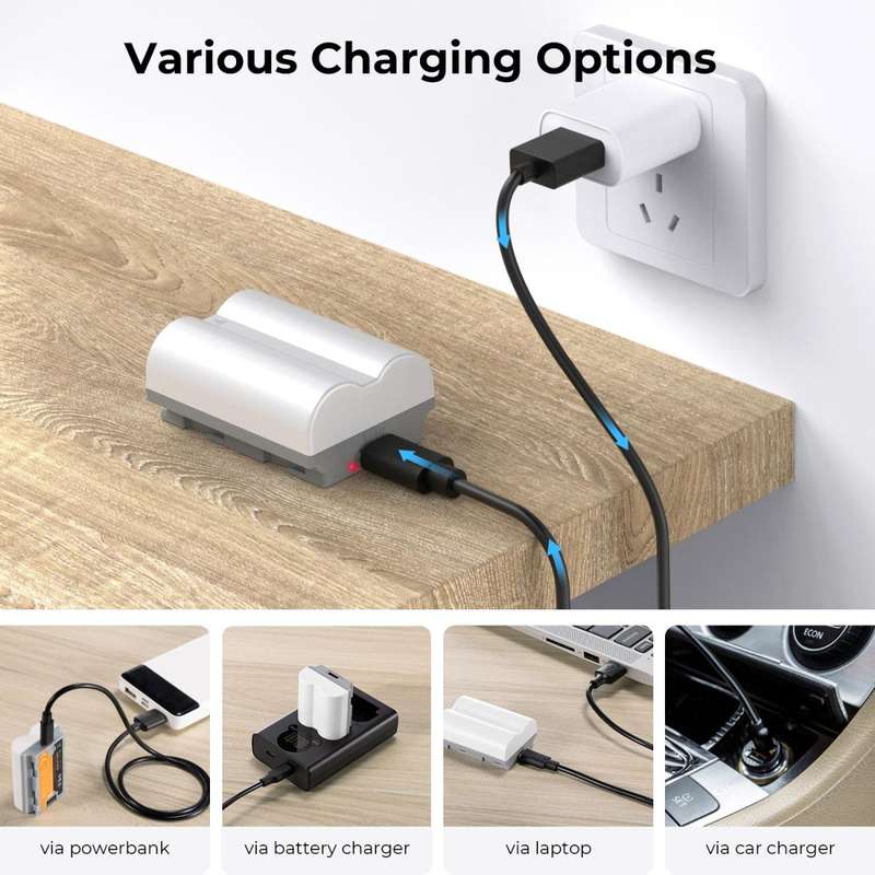 K&F NP-W235 Camera Battery for Fuji with USB-C Charging Port | KF28.0025