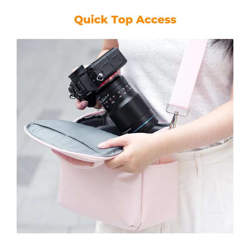 K&F Pink Urban Wander the Photographers Crossbody Sling Bag | KF13.179V2