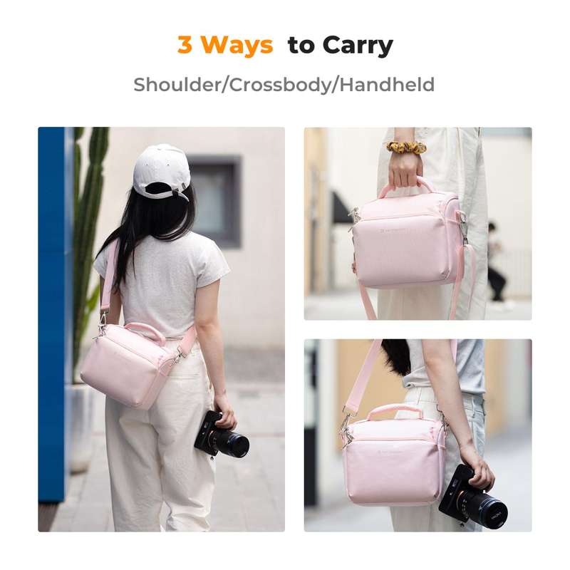 K&F Pink Urban Wander the Photographers Crossbody Sling Bag | KF13.179V2