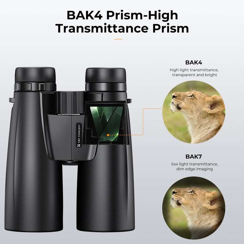 K&F Safari Binoculars 12x50 with a Mobile Phone Attachment | KF33.084