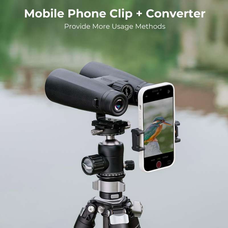K&F Safari Binoculars 12x50 with a Mobile Phone Attachment | KF33.084