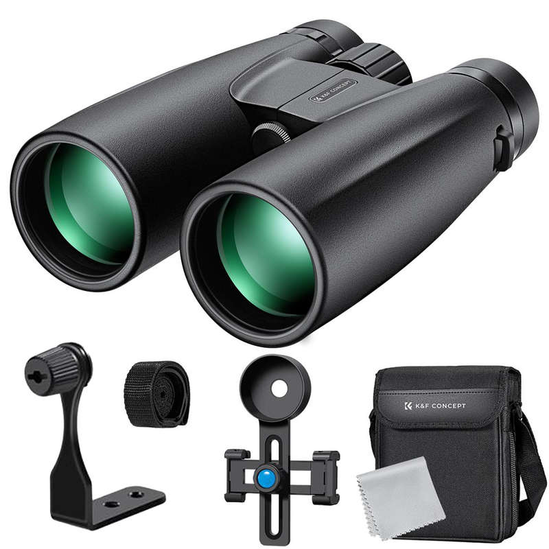 K&F Safari Binoculars 12x50 with a Mobile Phone Attachment | KF33.084