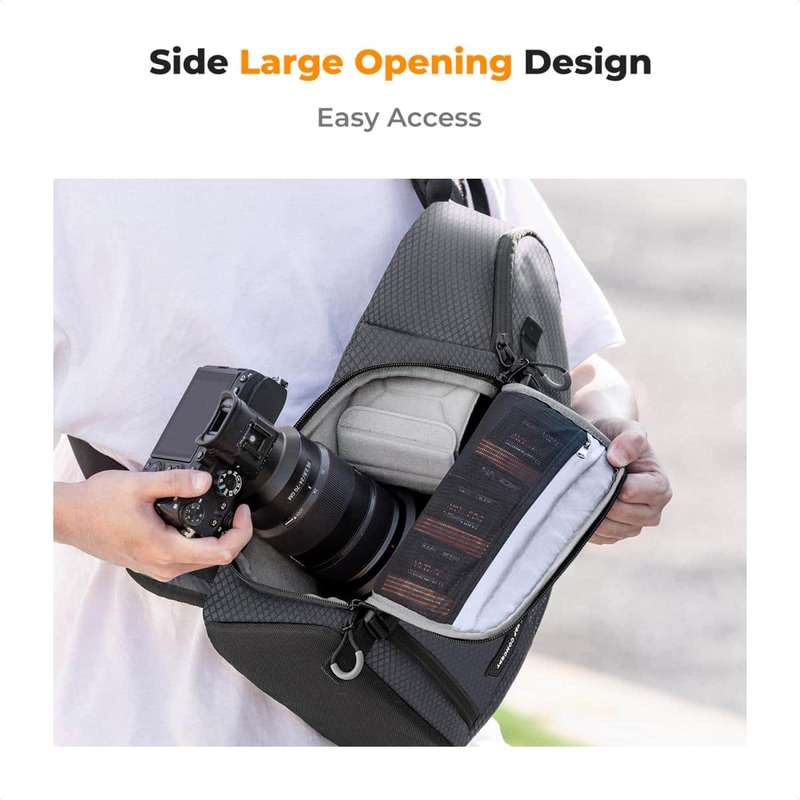 K&F Slim-Shooter (Black) a Trendy Sleek and Active Camera Bag | KF13.141