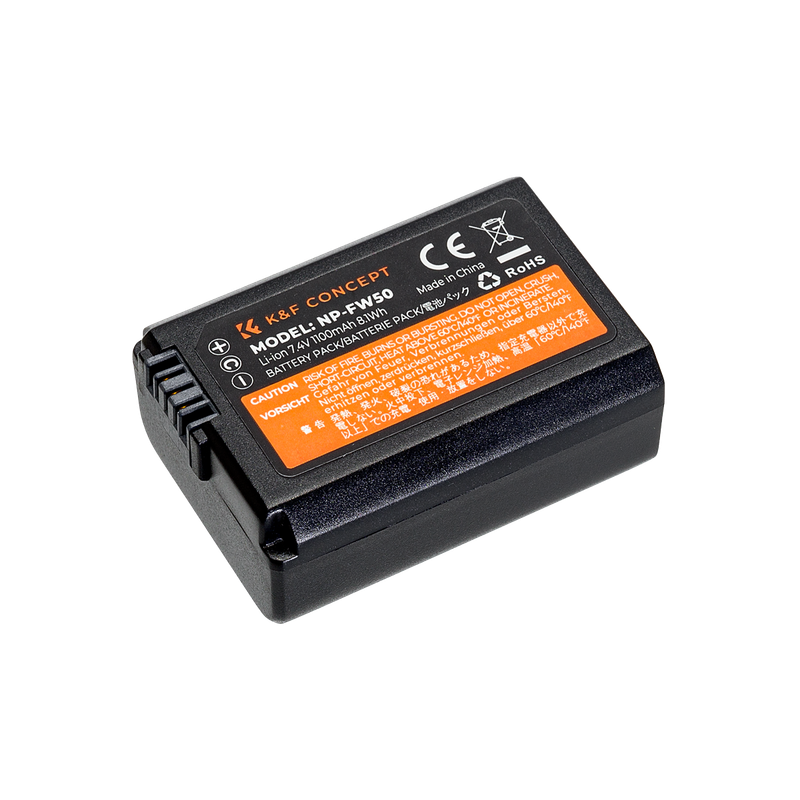 K&F FW-50 Camera Battery for Sony Cameras | KF28.0015V3
