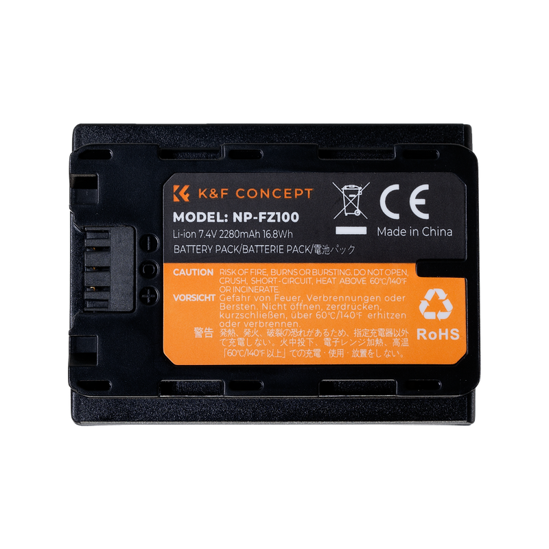 K&F NP-FZ100 Camera Battery for Sony Cameras | KF28.0016V3